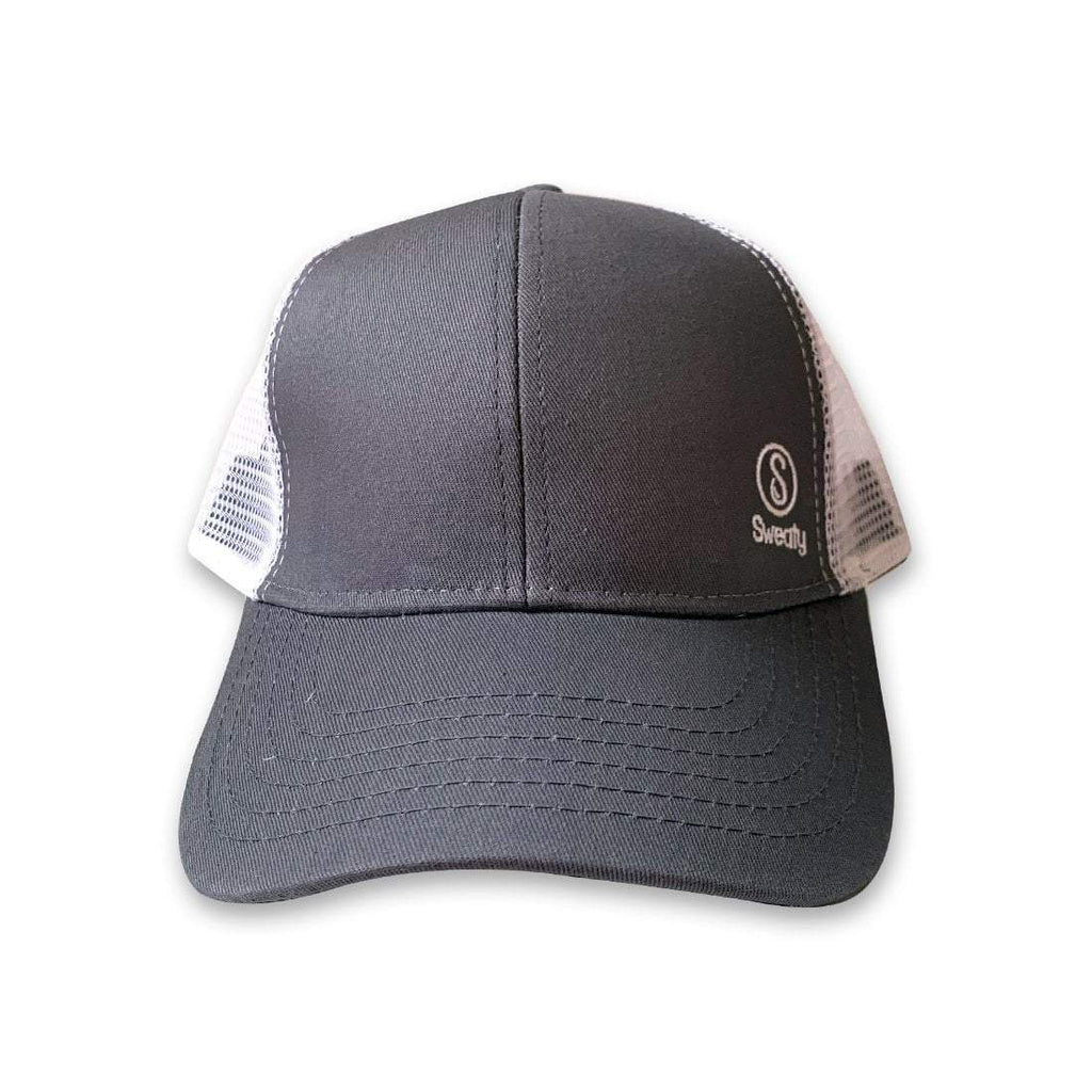 | - Grey, Hats Sweaty White Hat Baseball