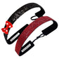 2 Pack | Viva Diva Bowtique | Glitterati Red | 1 Inch Sweaty Bands Non Slip Headband