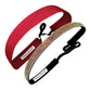 2 Pack | Wicked Red | Bling Rise and Shine Sweaty Bands Non Slip Headband