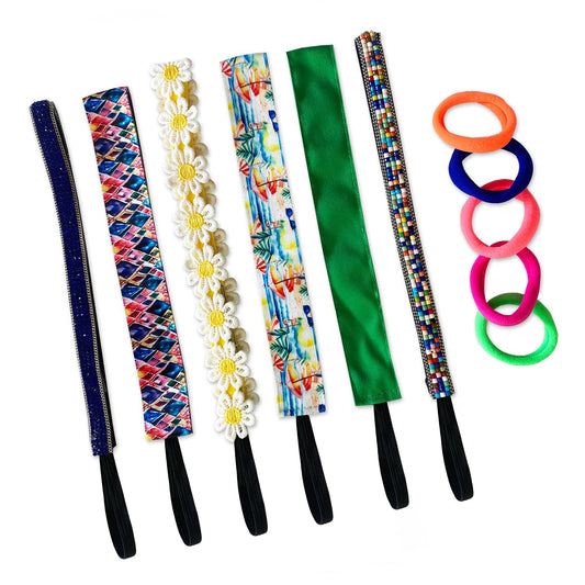 6 Pack | September 2024 Sweaty Bands Non Slip Headband