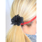 Hair Ties | Flower | Pink, Black Sweaty Bands Non Slip Headband