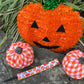 Halloween |Give Em Pumpkin to Talk About | White, Multi | 1 Inch Sweaty Bands Non Slip Headband