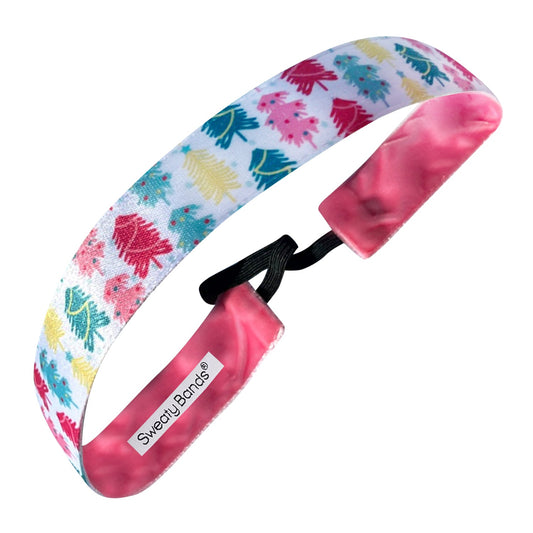 Holiday | Rockin' Around the Christmas Tree | Multi | 1 Inch Sweaty Bands Non Slip Headband