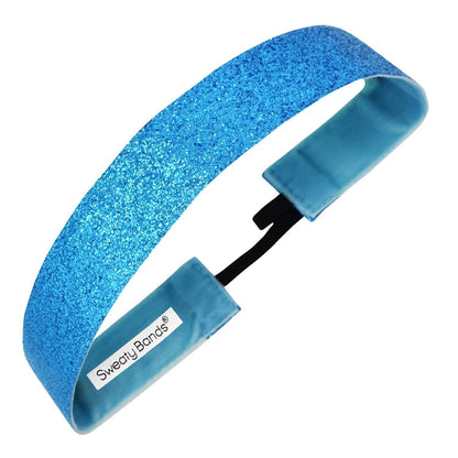 *Metallic Shimmer | 1 Inch Sweaty Bands Non Slip Headband