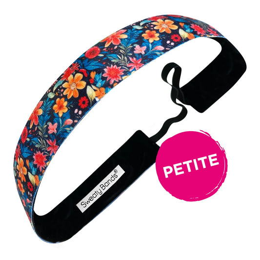 Petite | Blake | Blue, Multi | 1 Inch Sweaty Bands Non Slip Headband