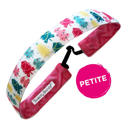 Petite | Holiday | Rockin' Around the Christmas Tree | Multi | 1 Inch Sweaty Bands Non Slip Headband