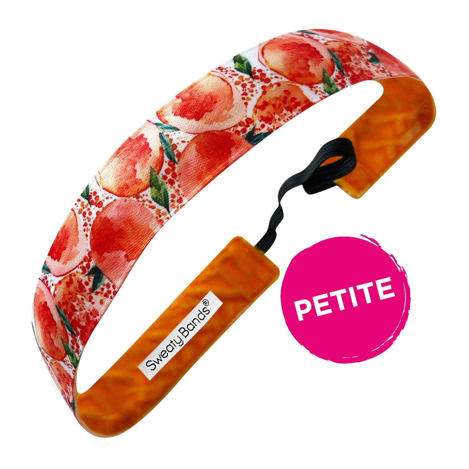 Petite | Just Peachy | Orange | 1 Inch Sweaty Bands Non Slip Headband