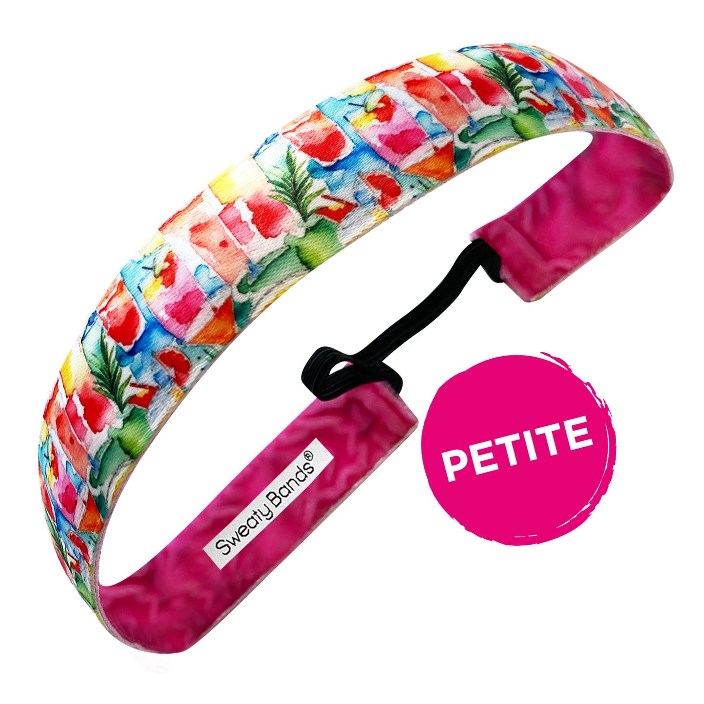 Petite | Liquid Therapy | Multi | 1 Inch Sweaty Bands Non Slip Headband