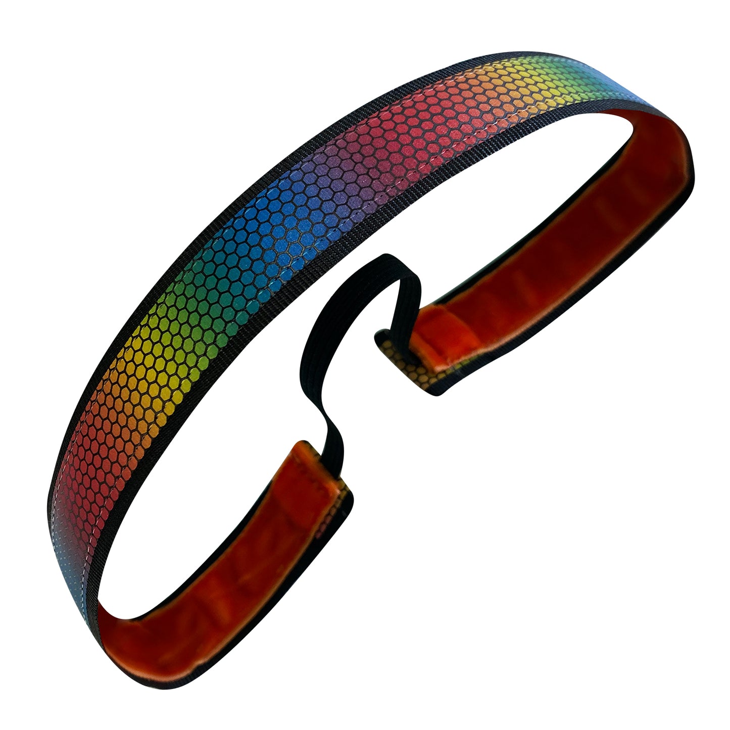 Reflective Rainbow | Multi | 1 Inch Sweaty Bands Non Slip Headband