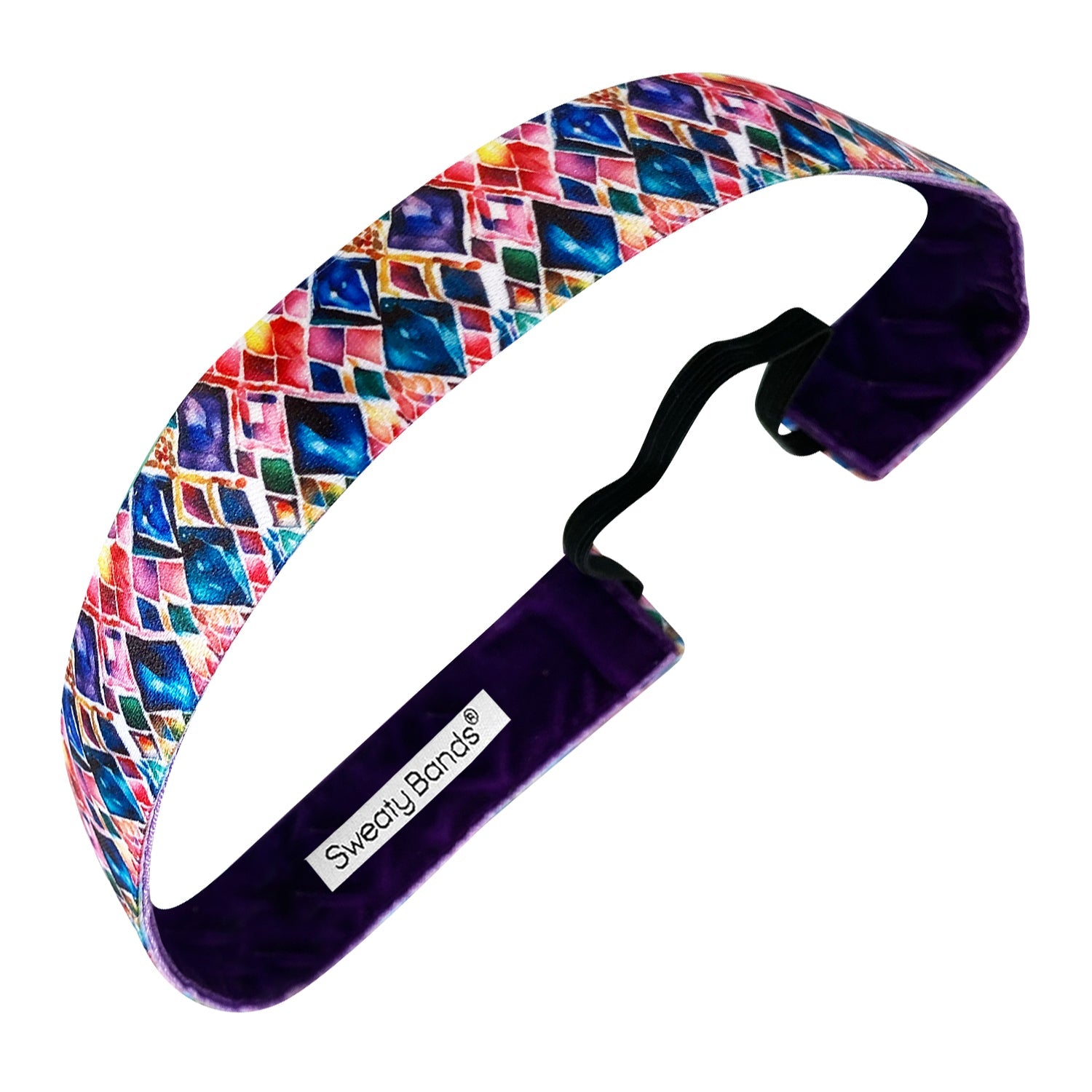 Stained Glass | 1 Inch Sweaty Bands Non Slip Headband