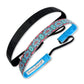 2 Pack | Breakdance Pink, Rock Solid Black | 5/8 Inch Sweaty Bands Non Slip Headband