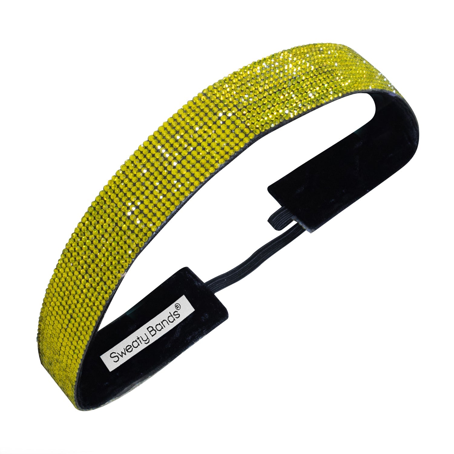 Bling | Glitterati | Yellow | 1 Inch Sweaty Bands Non Slip Headband