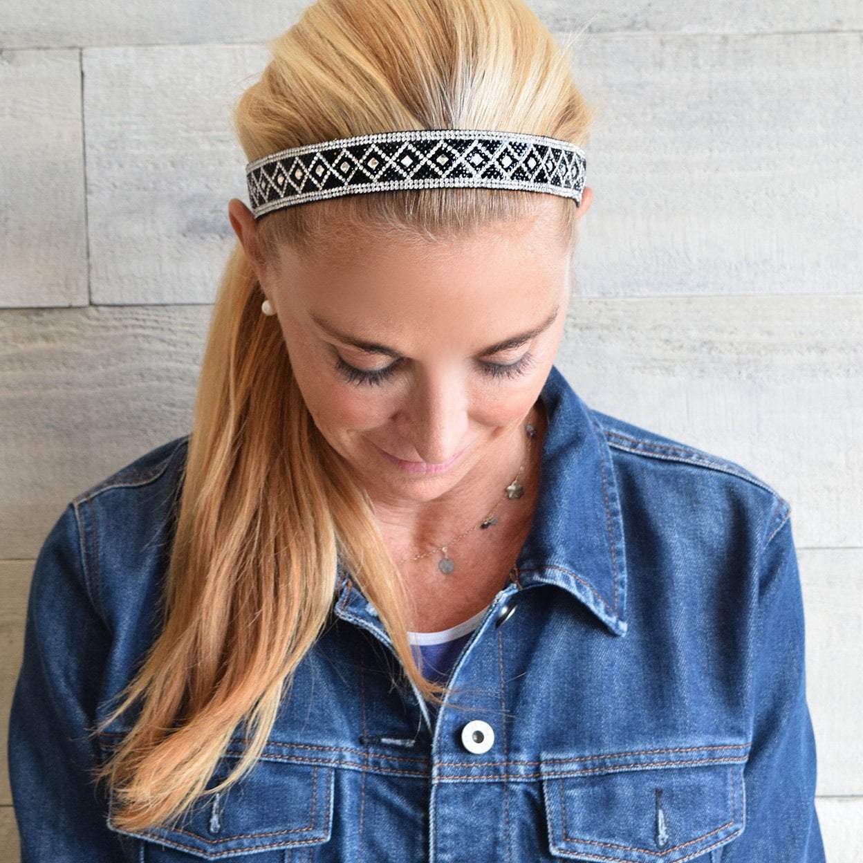 Bling | Queening | 1 Inch Sweaty Bands Non Slip Headband