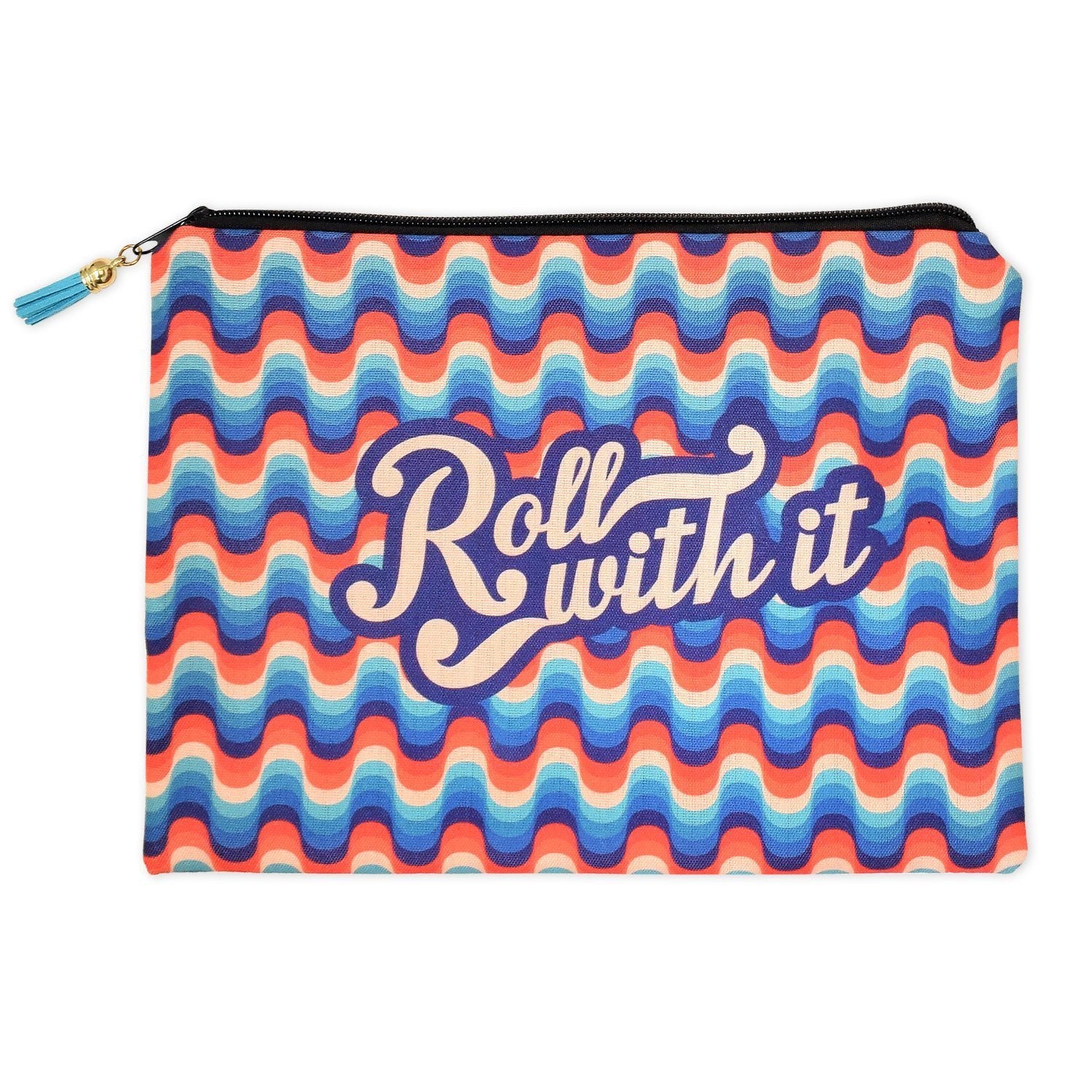 Catch All | Roll With It | Orange, Blue Sweaty Bands Non Slip Headband