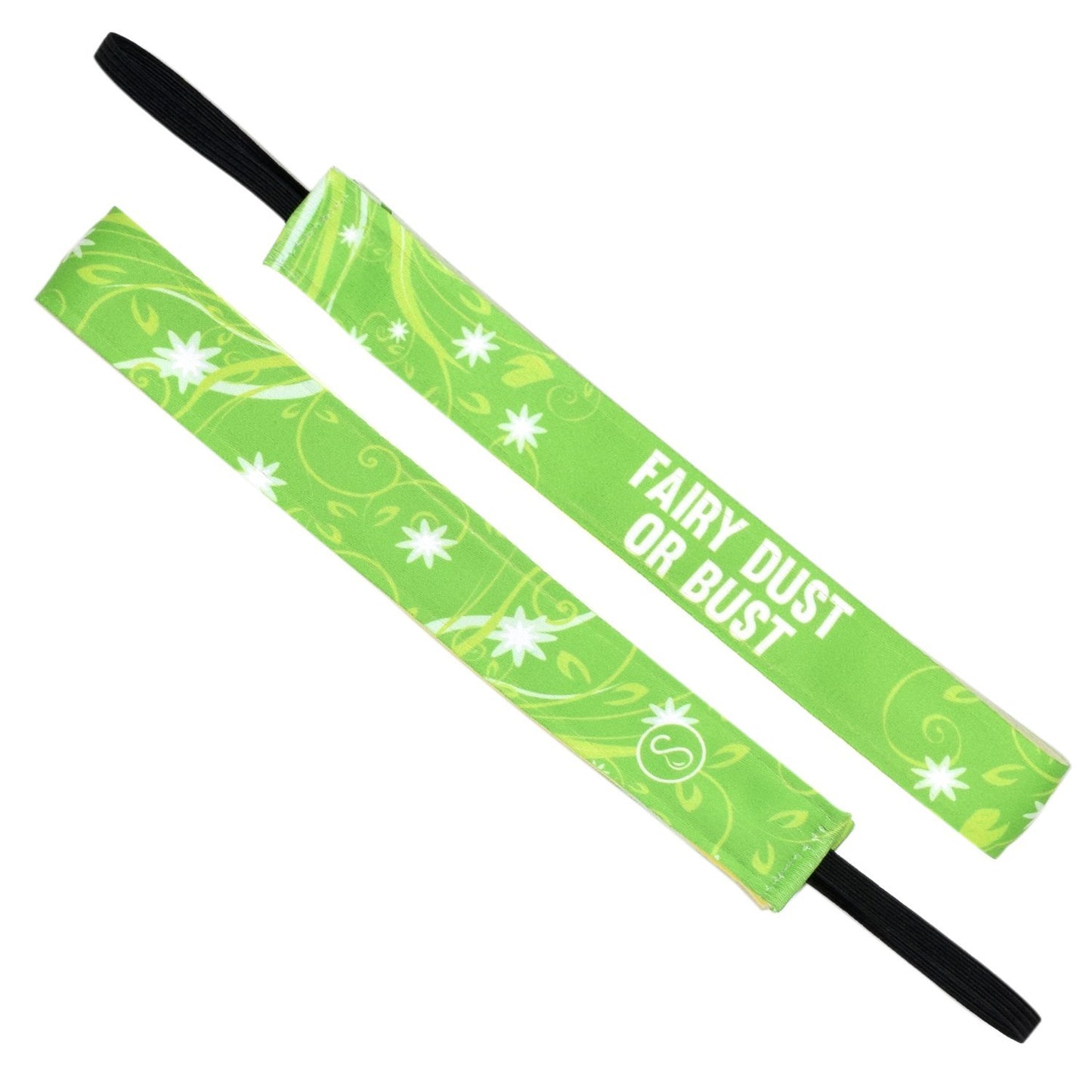 Fairy Dust or Bust Green Sweaty Bands Non Slip Headband