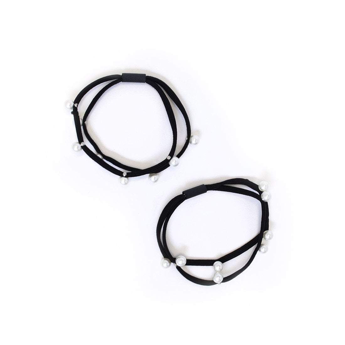 Hair Ties | Pearls | Black, Black Sweaty Bands Non Slip Headband