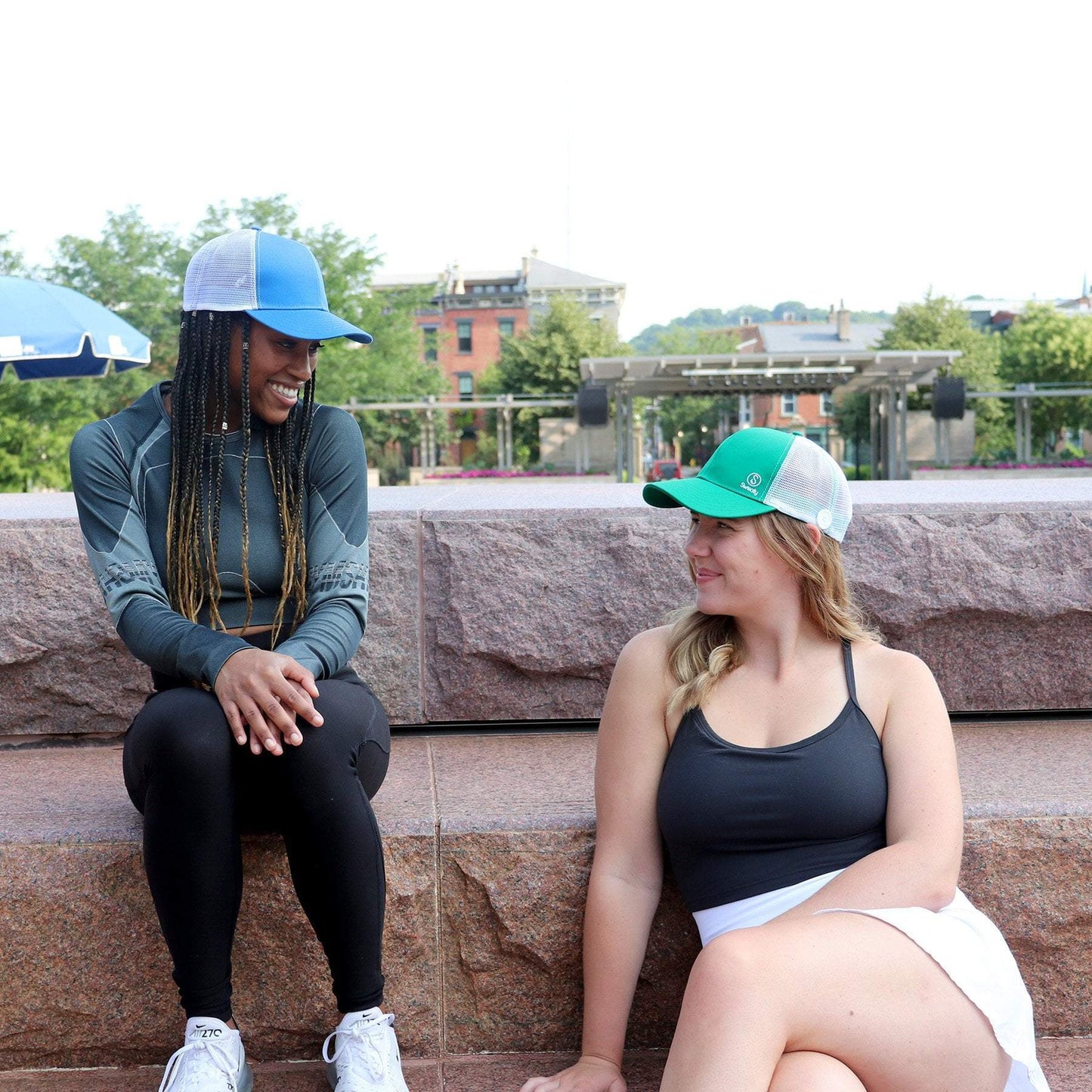 Hats | Sweaty Baseball Hat | Light Blue Sweaty Bands Non Slip Headband