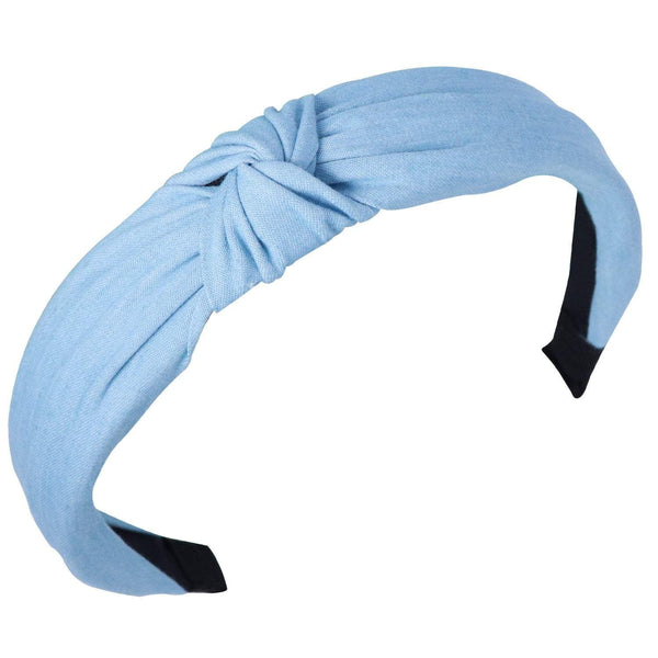 Buy Blue Denim Knotted Headband With Metal Zipper,light Blue Denim Knotted  Headband,stylish Fashion Hairband,wide Headband,metal Zipper Headband  Online in India - Etsy