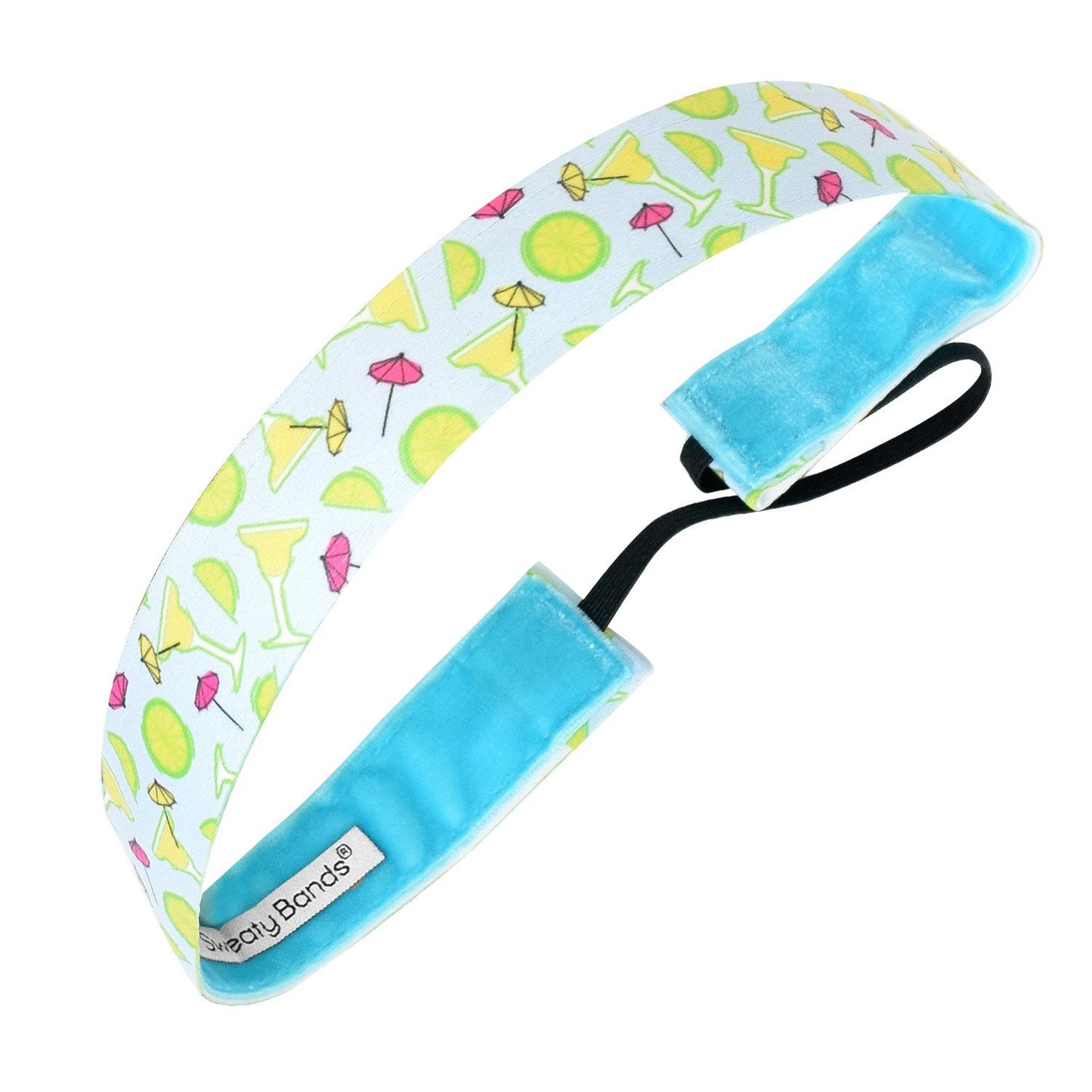 Margaritas For Senoritas | Blue | 1 Inch Sweaty Bands Non Slip Headband