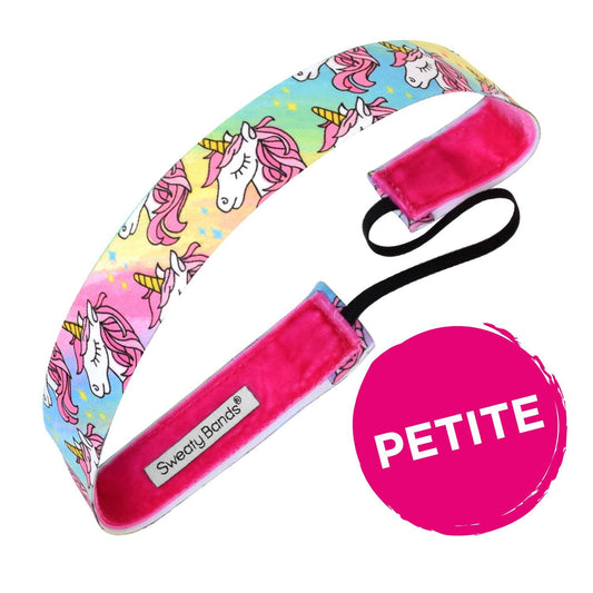 Petite | Born a Unicorn | Multi | 1 Inch Sweaty Bands Non Slip Headband