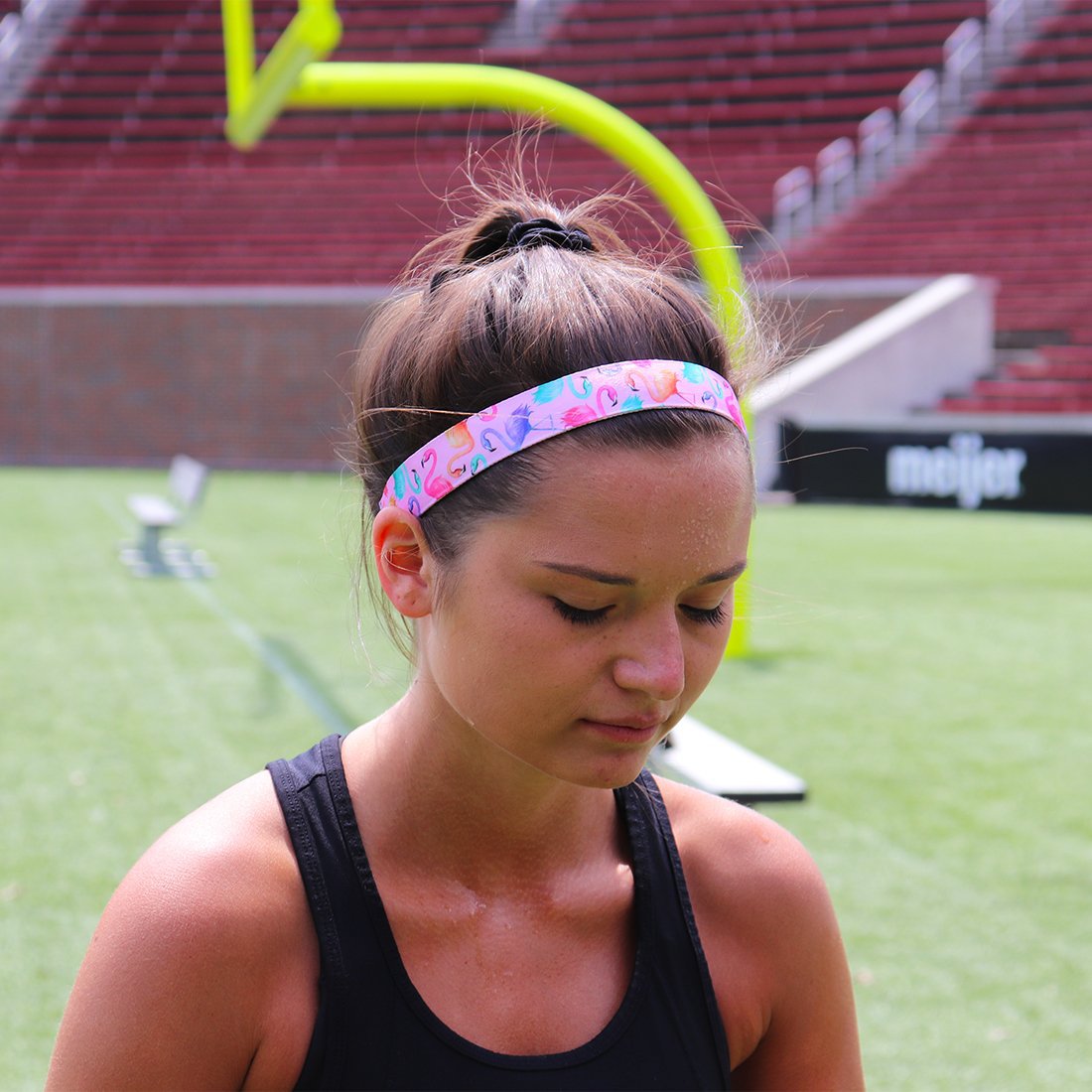 Petite | What the Flock | Pink, Multi | 1 Inch Sweaty Bands Non Slip Headband