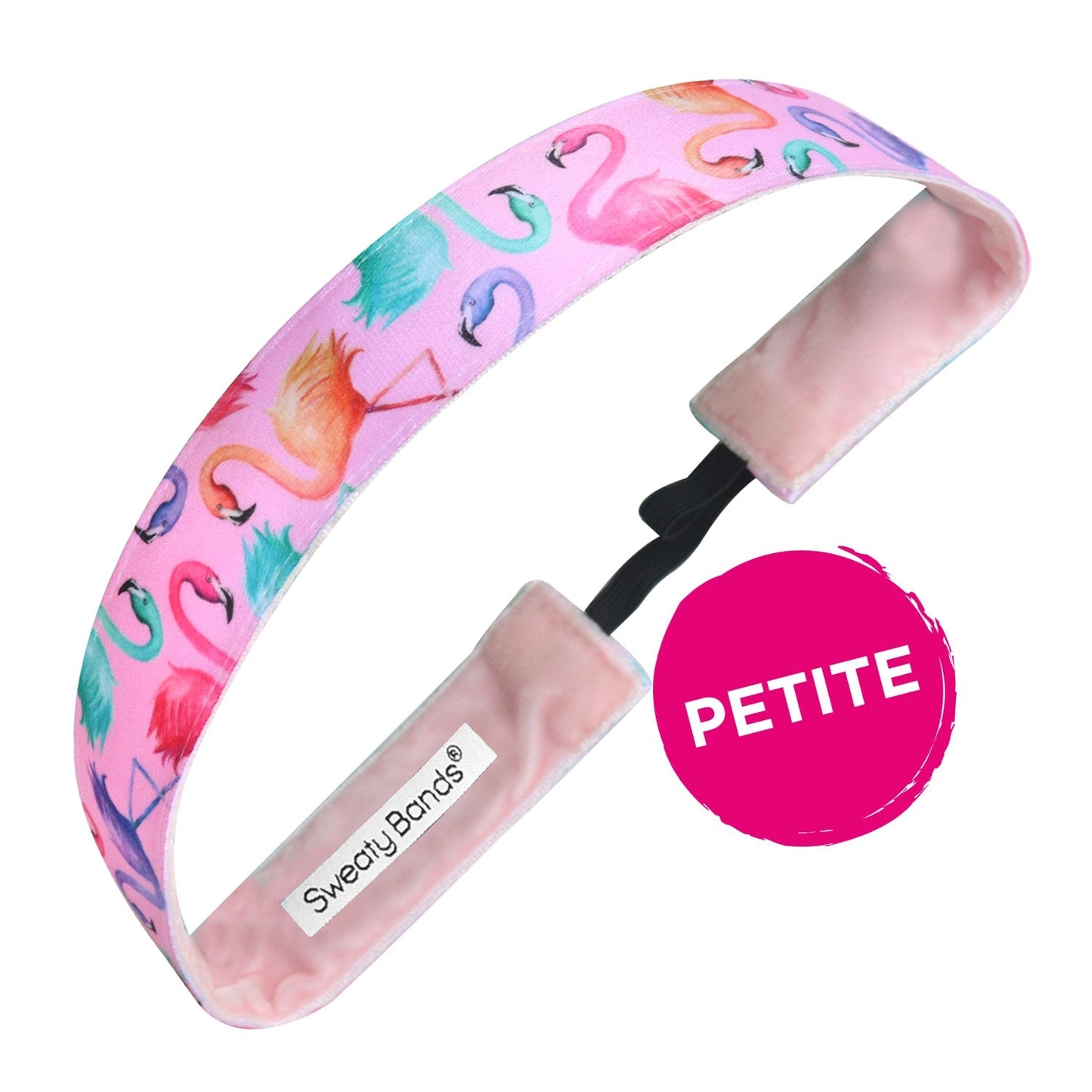 Petite | What the Flock | Pink, Multi | 1 Inch Sweaty Bands Non Slip Headband