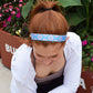 Stay Trippy | Blue, Pink | 1 Inch Sweaty Bands Non Slip Headband